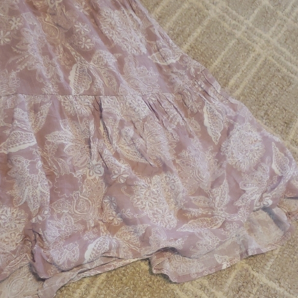 Hayden Girls Mauve Floral Long Sleeve Dress - Picture 5 of 5